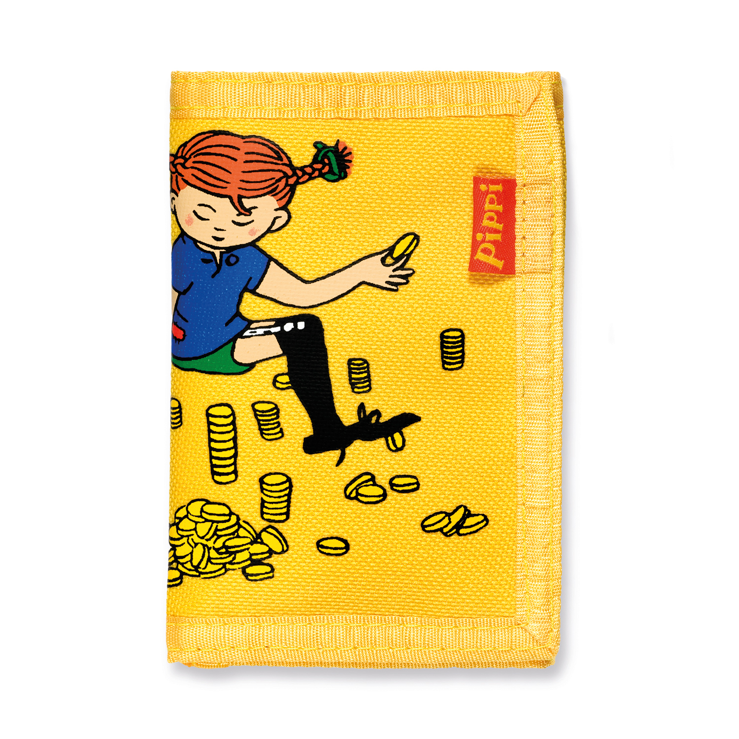 Pippi barnväska plånbok gul
