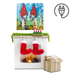 Doll house lighting lundby dollhouse furniture fireplace set with lighting plug-in