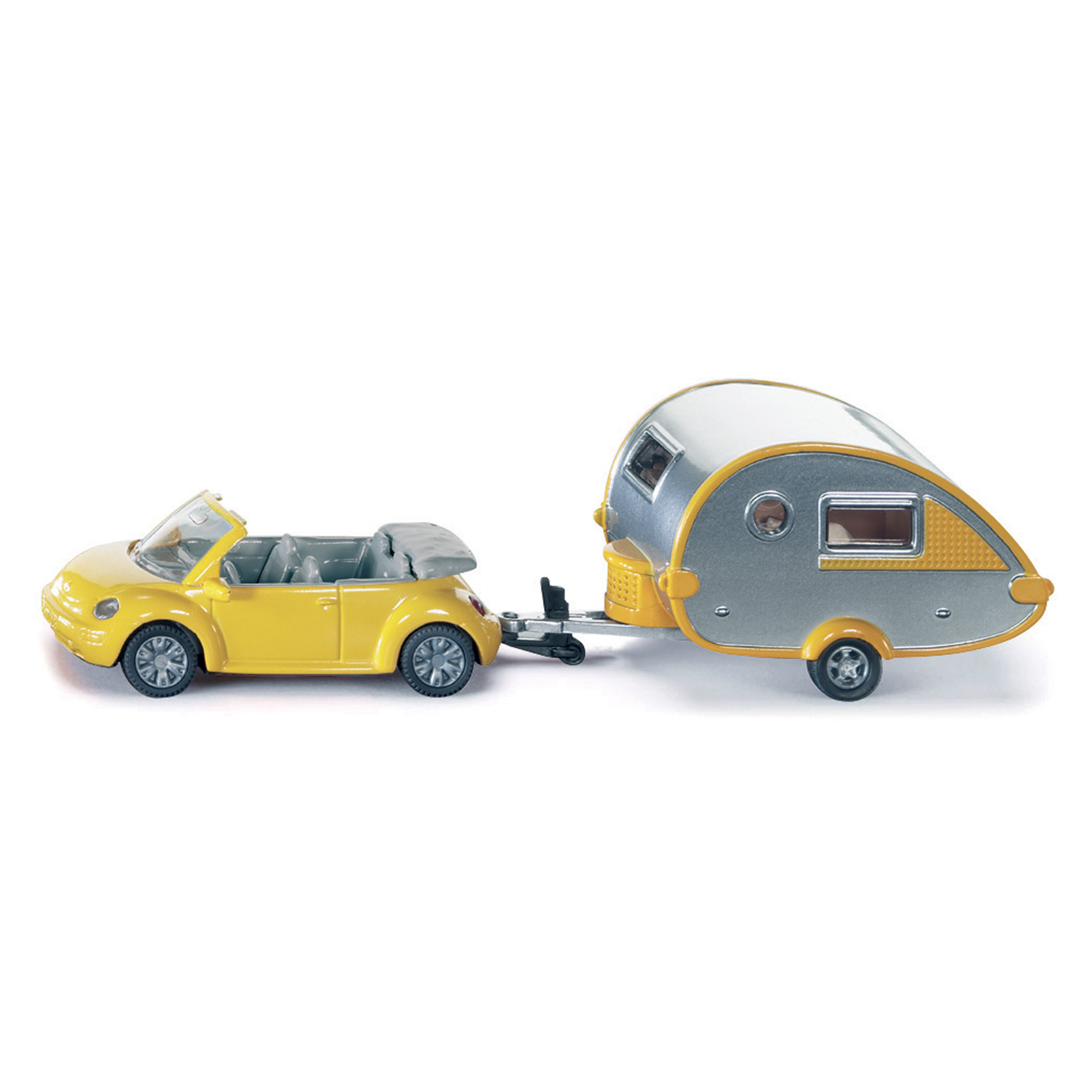 Toy cars siku car with caravan