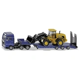 SIKU MAN-LKW mit Tieflader und JCB Radlader