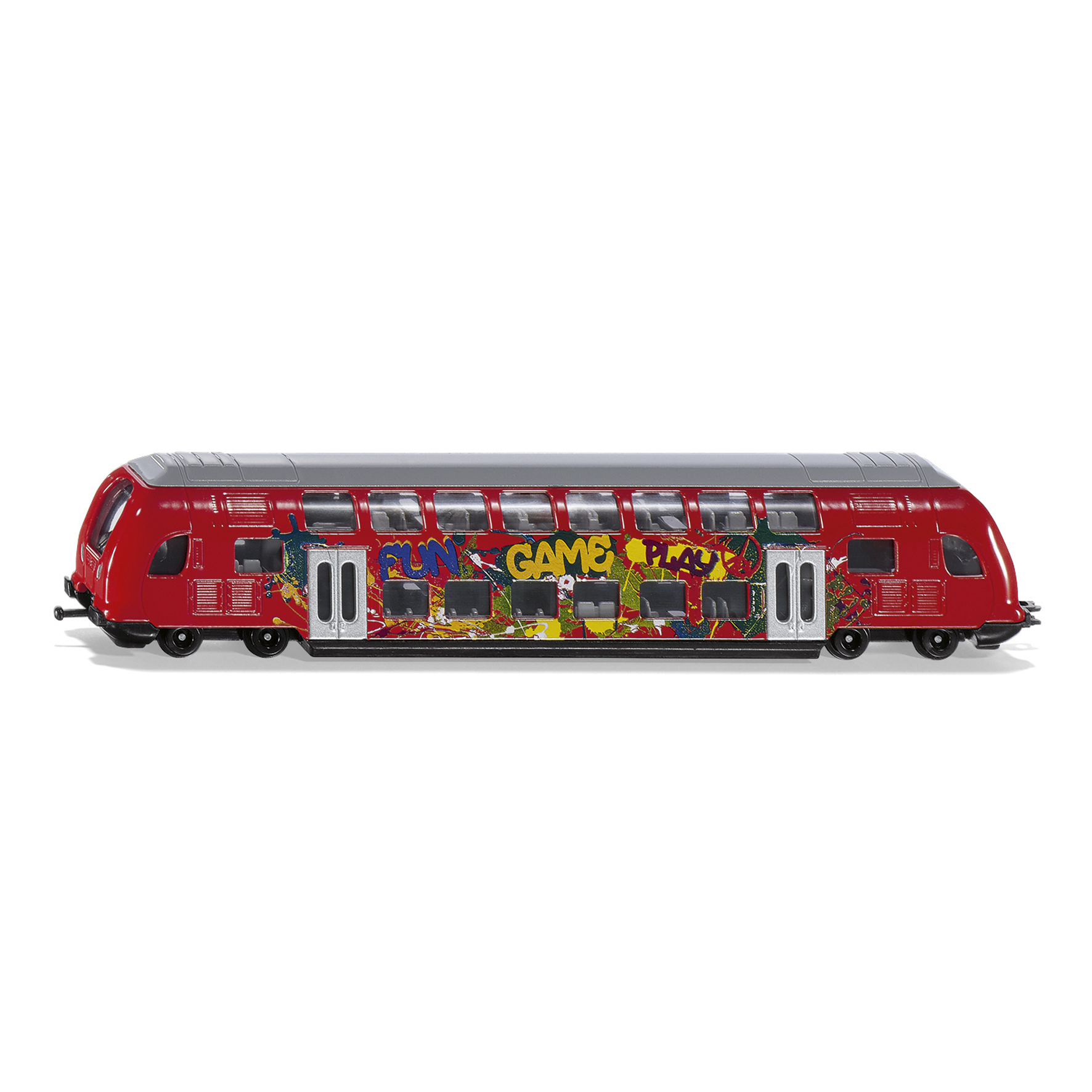 Toy buses & trains siku double decker train 1:87
