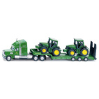 Toy trucks siku truck with john deere tractor 1:87