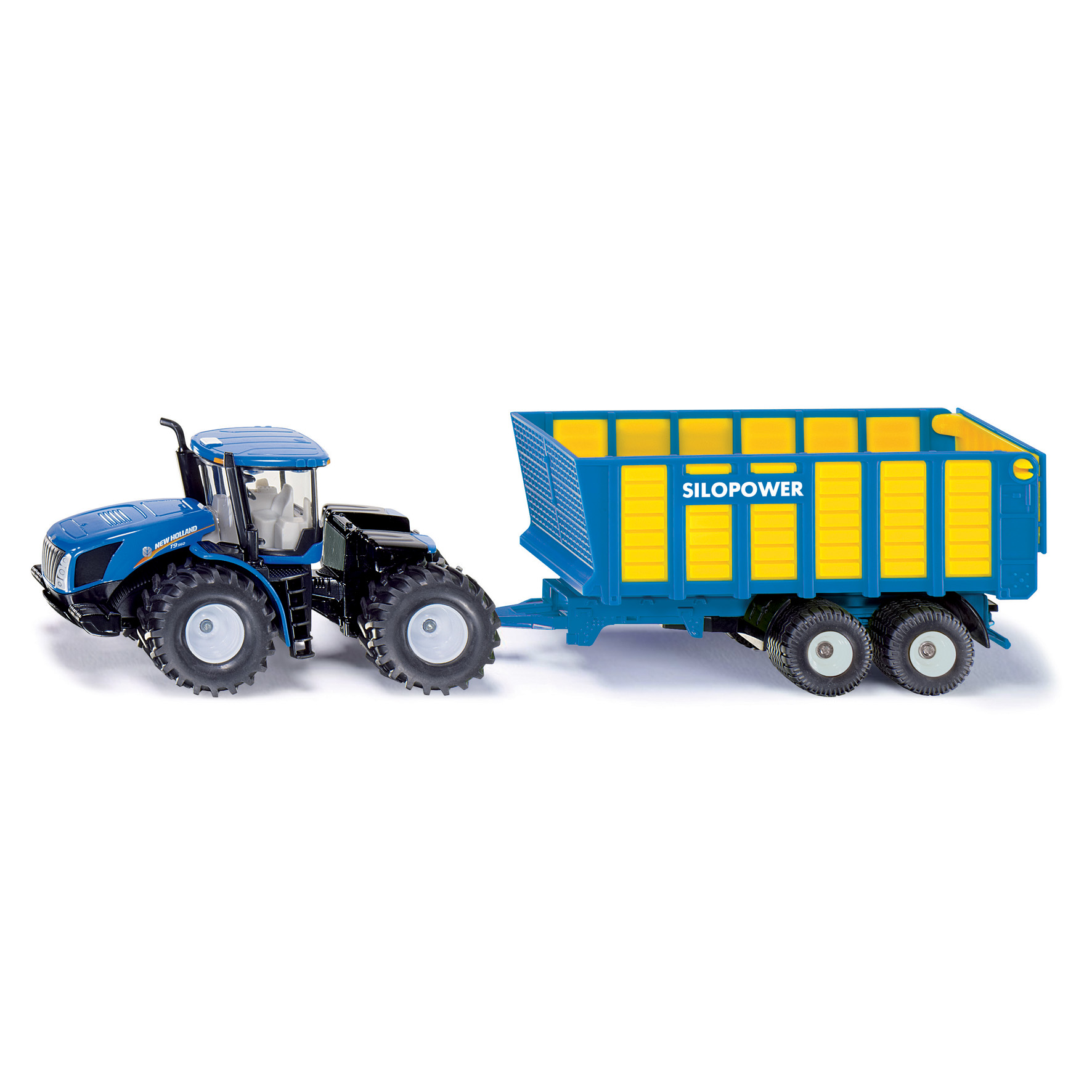 Traktorit ja maatilan ajoneuvot siku nh traktori ja säilörehukärry