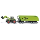 SIKU TRAKTOR FRONT MED DOLLY & TIPP 1:50