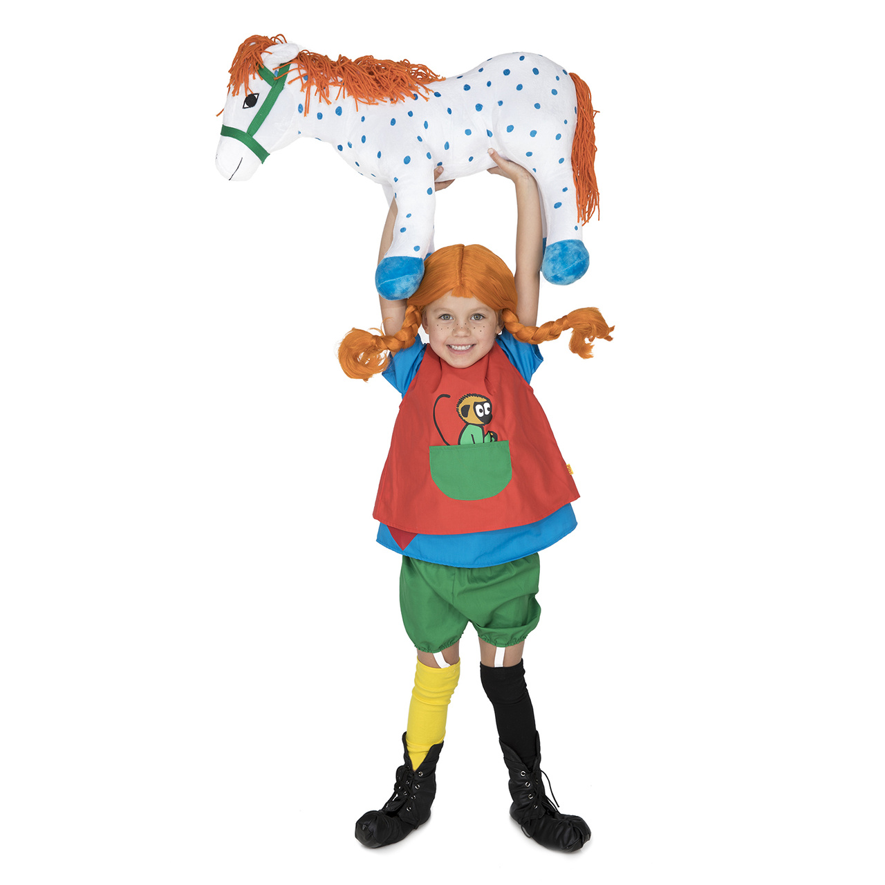 Dukker pippi bamse pippis hest 60 cm