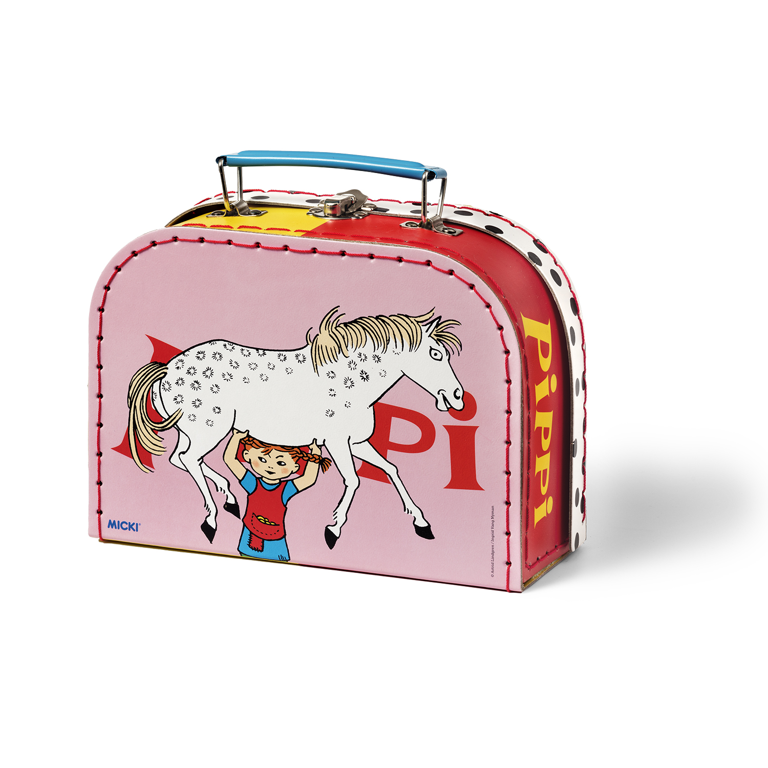Pippi Longstocking pippi lasten laukku matkalaukku 20 cm vaaleanpunainen