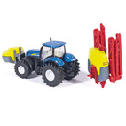 Traktorer & landbrugsmaskiner siku traktor new holland med sprøjte-anhænger 1:87