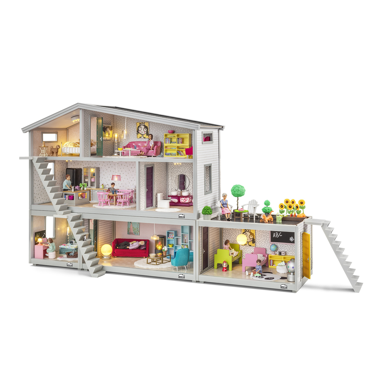 Doll houses lundby doll house 4 rooms
