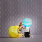 Doll house lighting lundby dollhouse lighting moon & hot air balloon