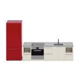 LUNDBY DOLLHOUSE FURNITURE KITCHEN FRIDGE, COOKER & DISHWASHER BASIC