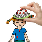 Kids puzzles pippi magnetic dolls