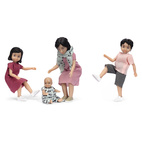 Dollhouse dolls & animals	 lundby	doll house dolls set jamie