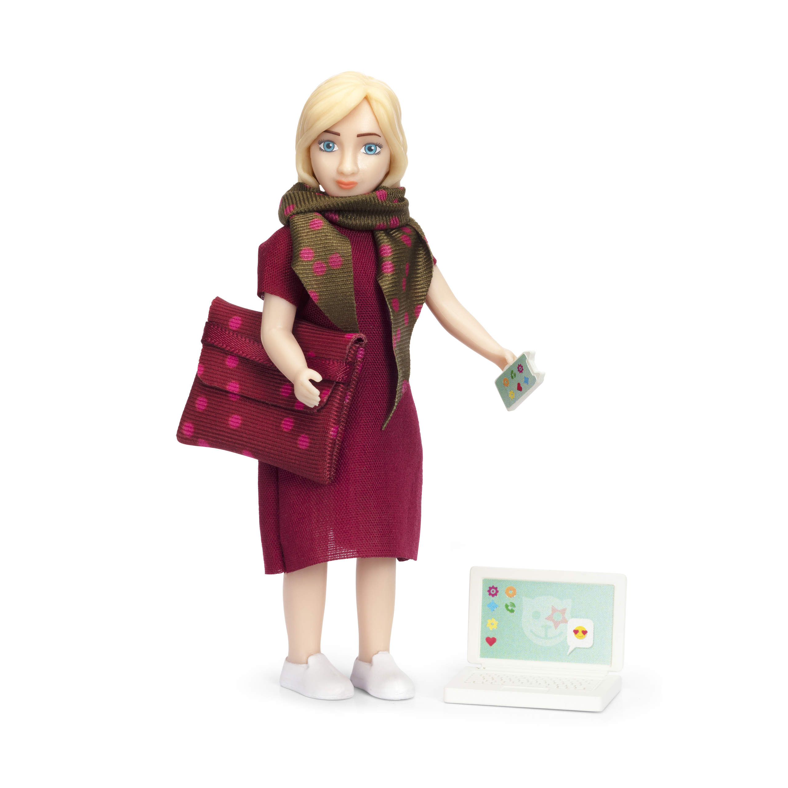 Dukker lundby	dukke til dukkehus	med computer