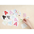 Bokstäver & Siffror micki a - bokstav & stickers med olika mönster
