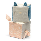 Baby toys micki soft blocks cat, owl & bear