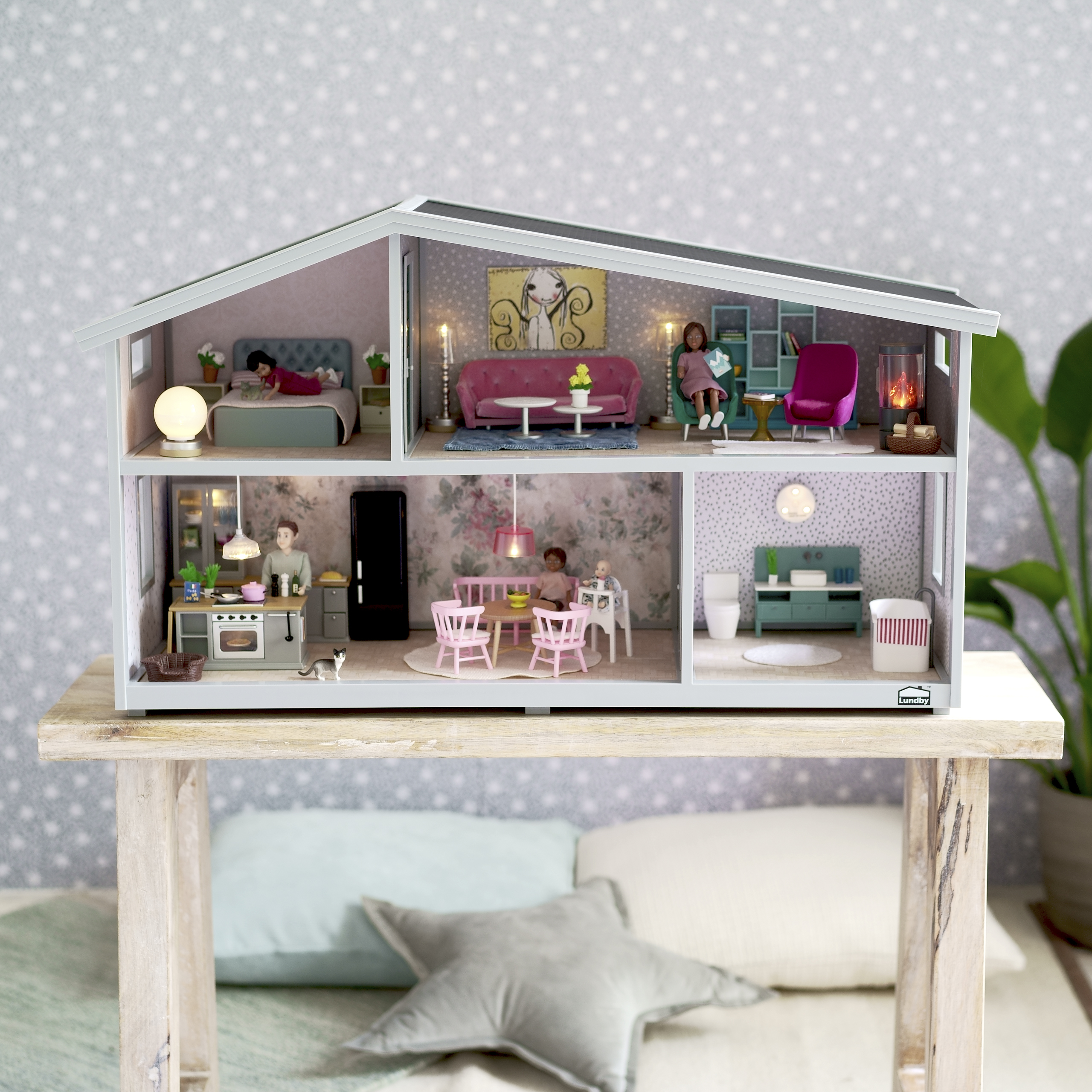 Lundby lundby doll house 4 rooms