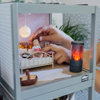 Belysning til dukkehus lundby dukkehusmøbler ovnssett med belysning