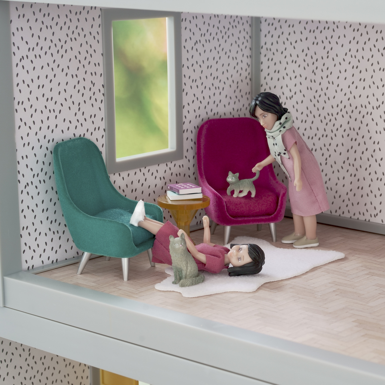 Dukkehusmøbler & tilbehør lundby dukkehusmøbler lenestolsett