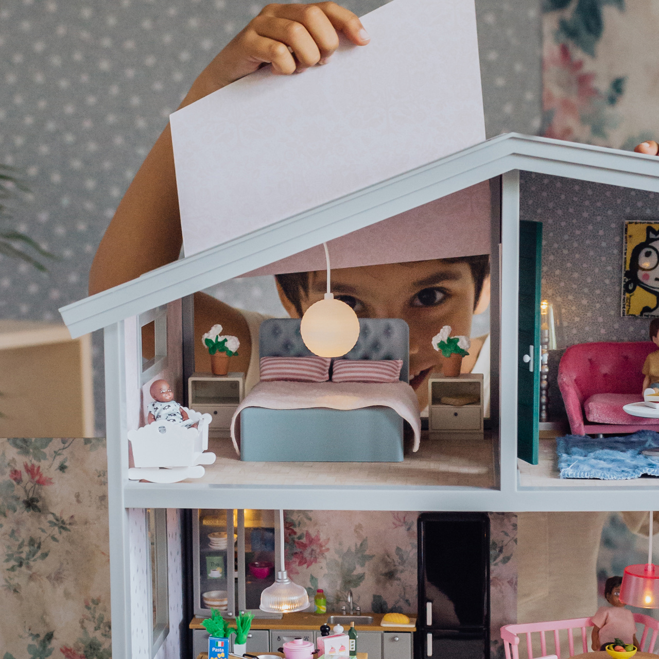 Dukkehusmøbler & tilbehør lundby dukkehusmøbler soveværelsessæt basic