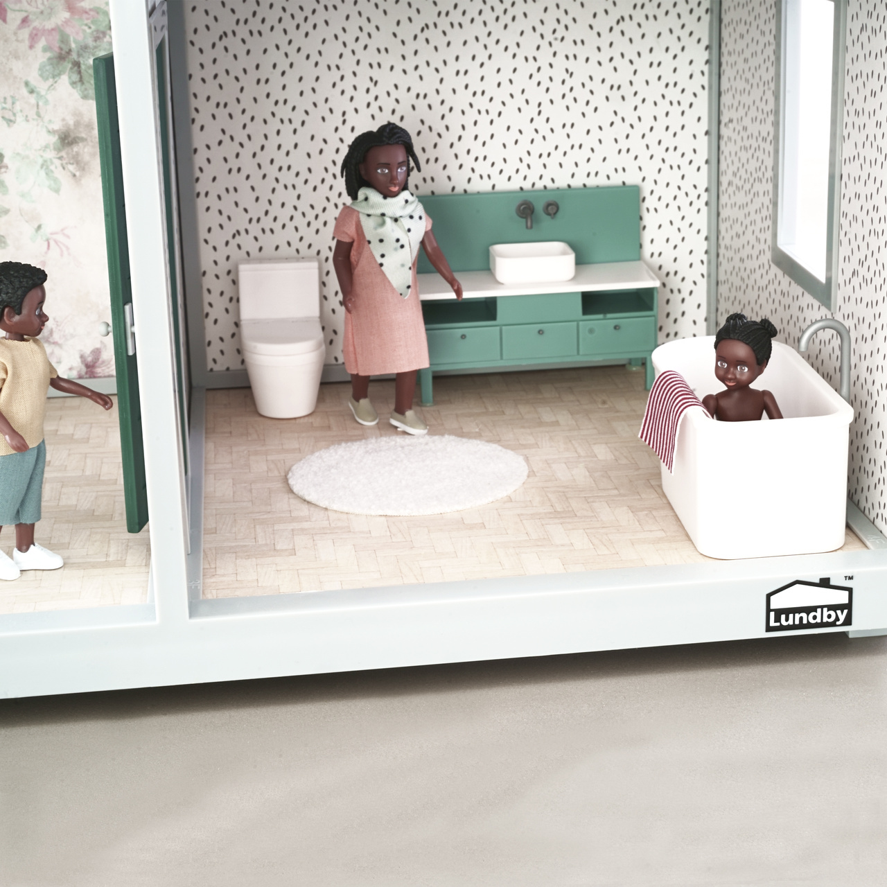 Dukkehusmøbler & tilbehør lundby dukkehusmøbler baderomsett basic