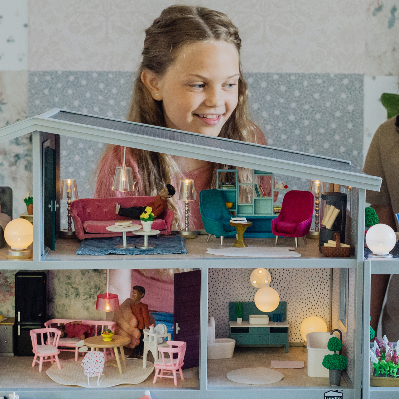 Doll house furniture & doll house accessories lundby dollhouse furniture bathroom set basic