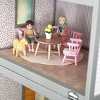 Doll house furniture & doll house accessories lundby dollhouse furniture dining table light pink
