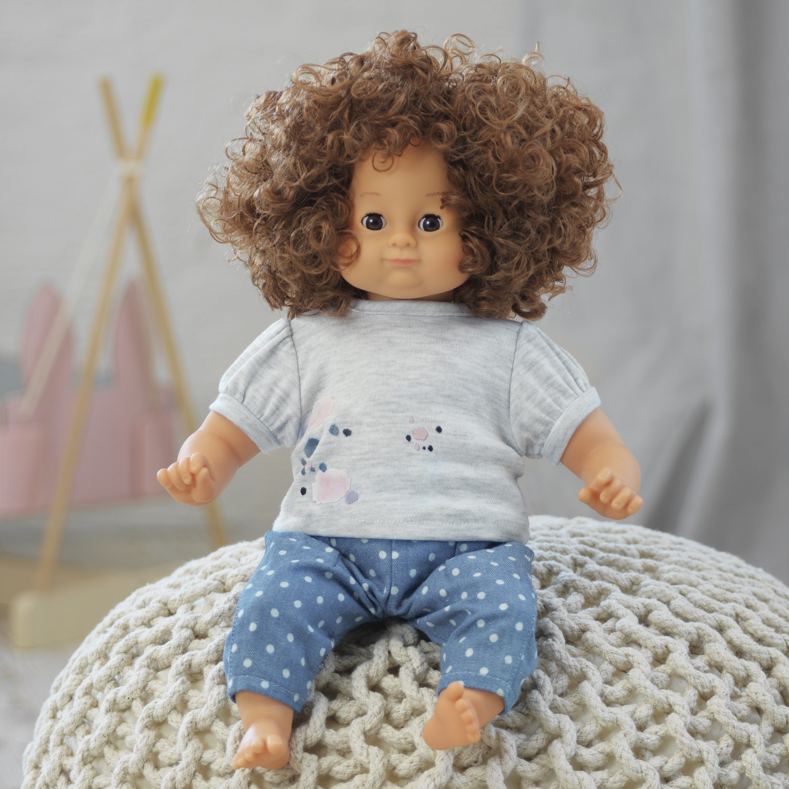 Doll clothes lundby	doll clothes jeans & t-shirt 36-40 cm