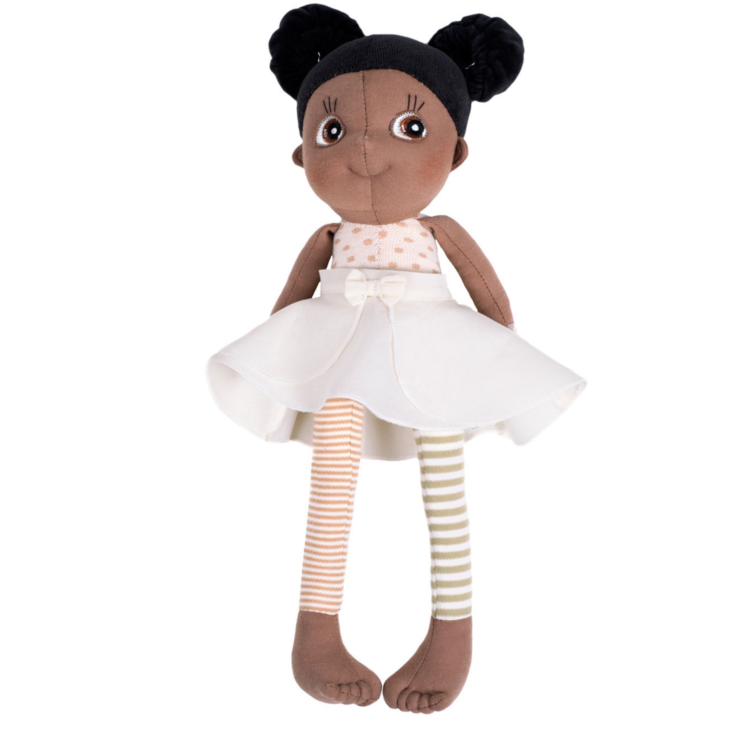 Dark-skinned dolls rubens barn soft doll poppy ecobuds