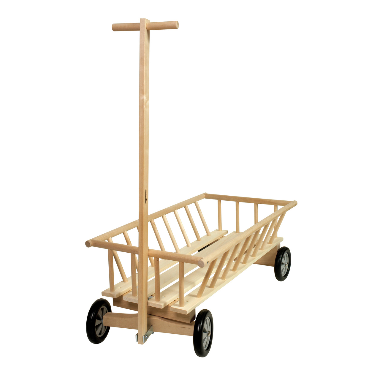Wooden toys micki pull along wagon wooden