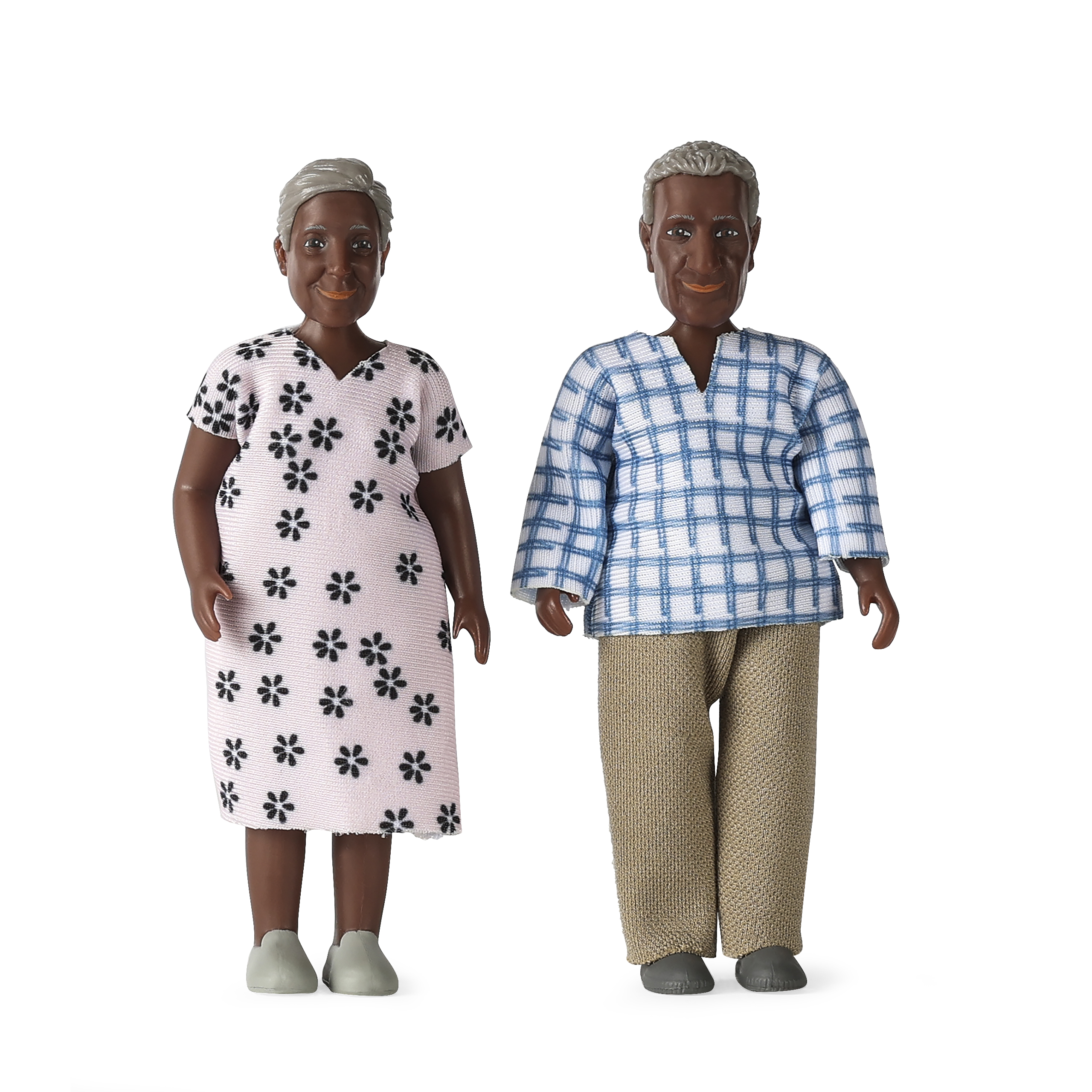 Dolls lundby	dollshouse dolls elderly couple billie