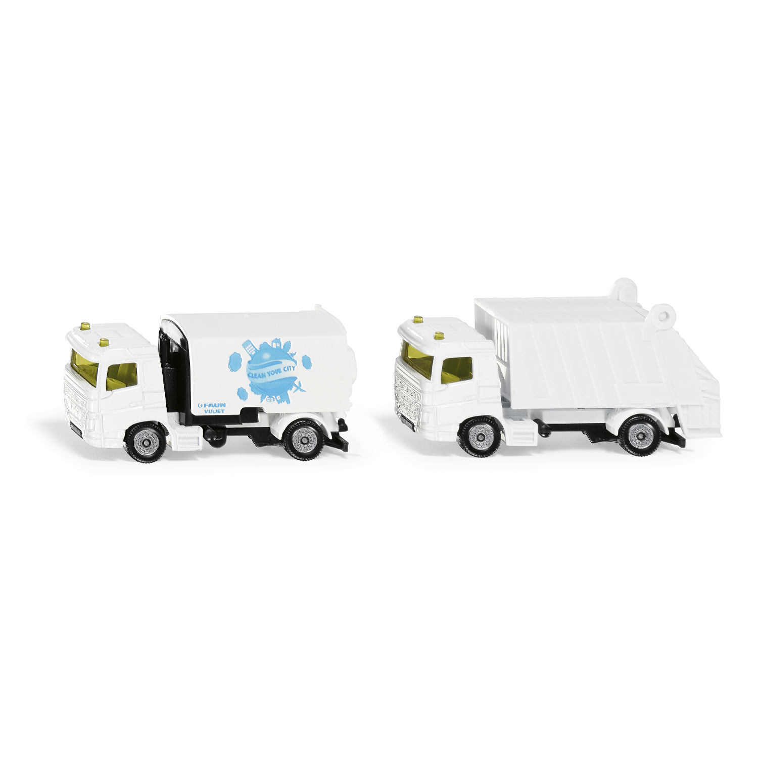 Lastbiler sweeper and refuse truck