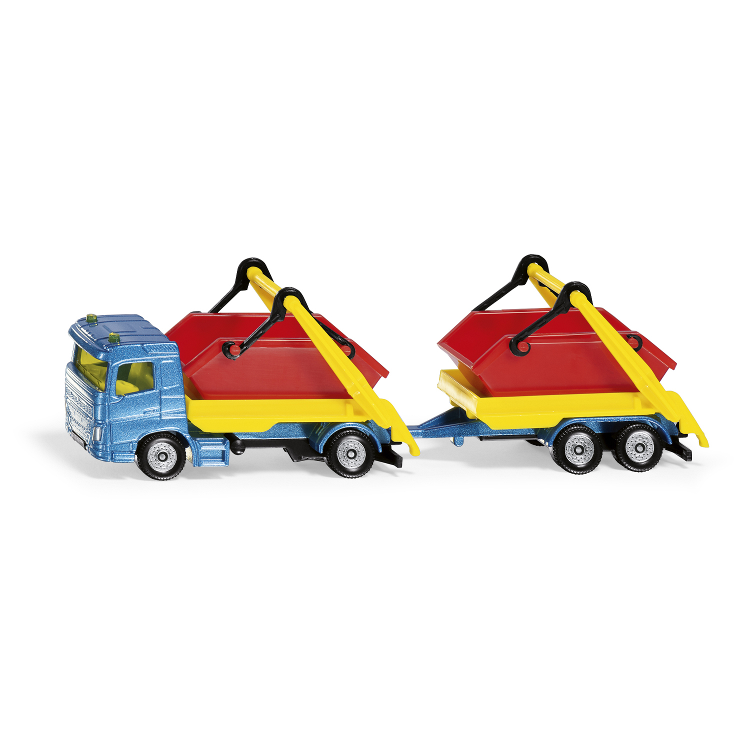 Toy trucks truck with skip & trailer
