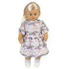 Doll clothes skrållan doll clothes cloud print dress 45 cm