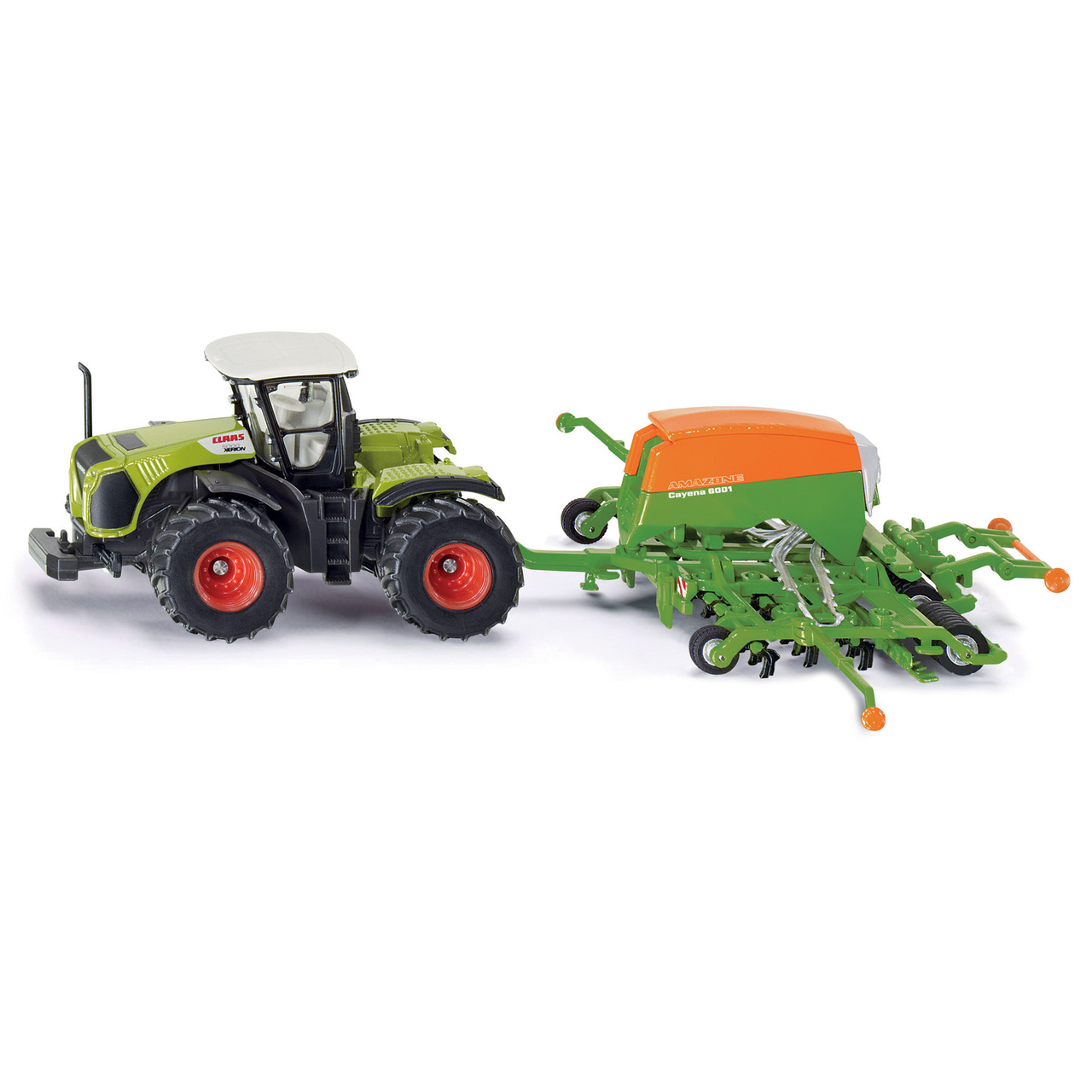 Traktorit ja maatilan ajoneuvot siku traktori ja kylvökoneella 1:87