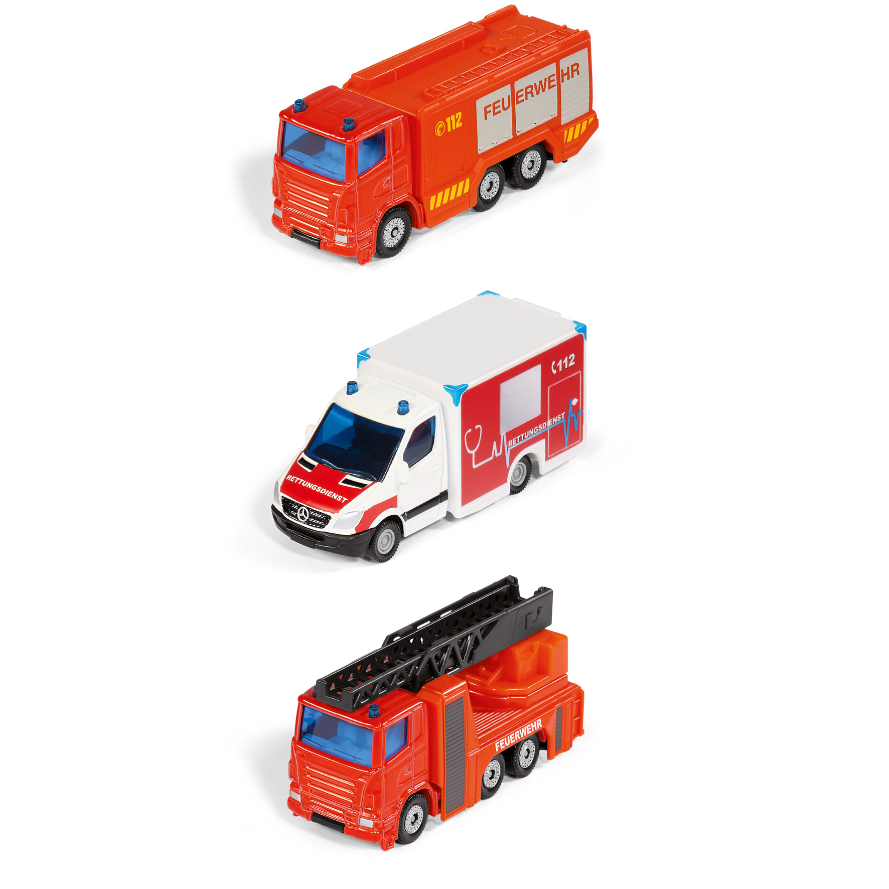 Toy cars emergency set