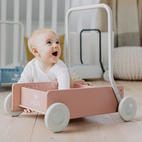 Babyleker micki lær å gå-vogn rosa