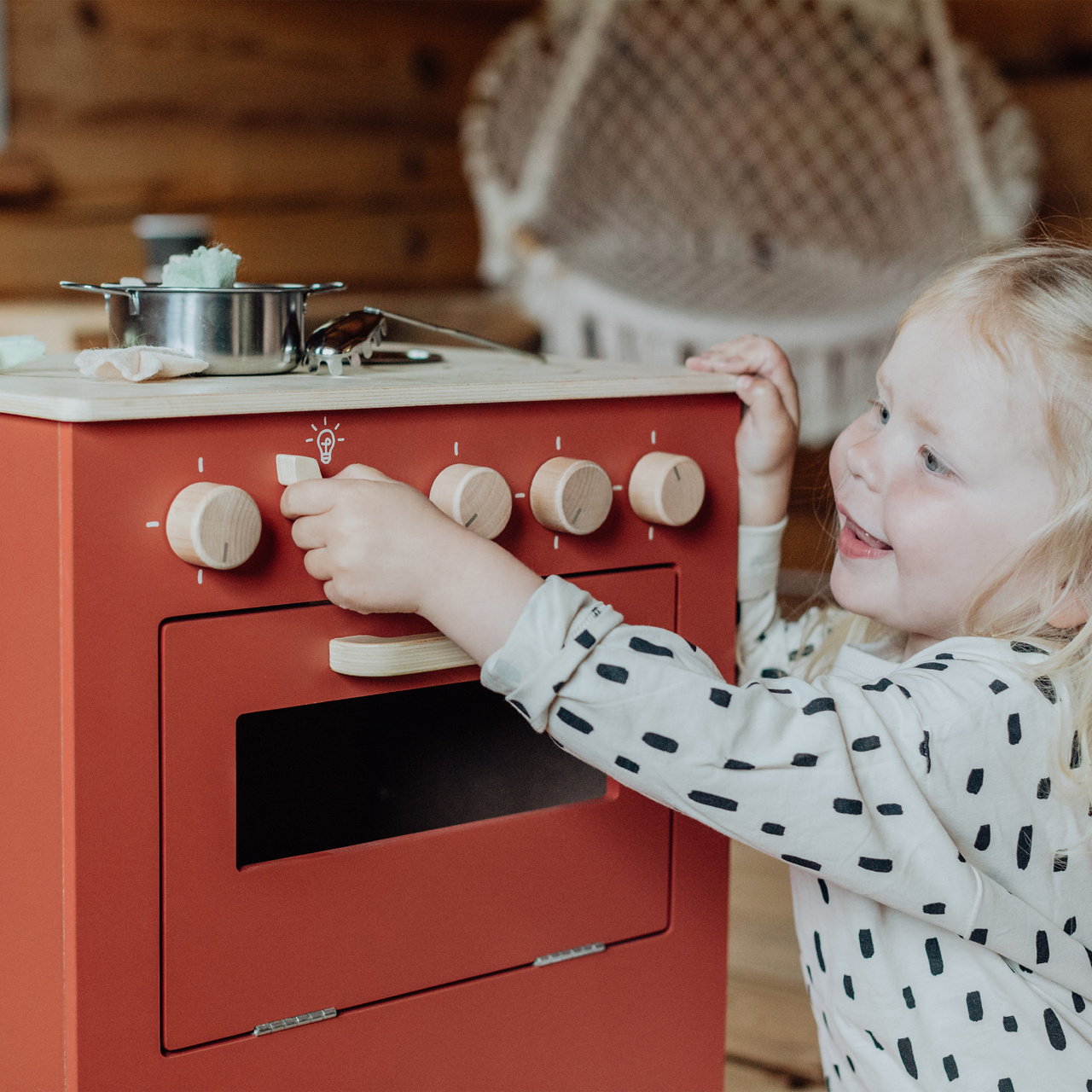 Spielzeugküche & Küchenspiel micki spielzeugherd rot premium