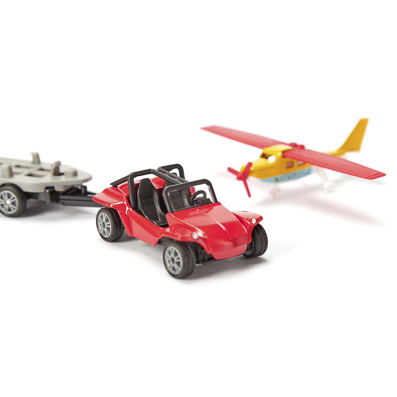 Toy planes & boats siku buggy with sporting airplane