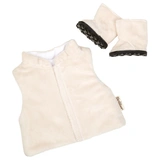 DUKKETØJ VEST & STØVLER 36-40 CM