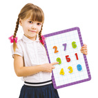 Letters & numbers quercetti magnetic board numbers