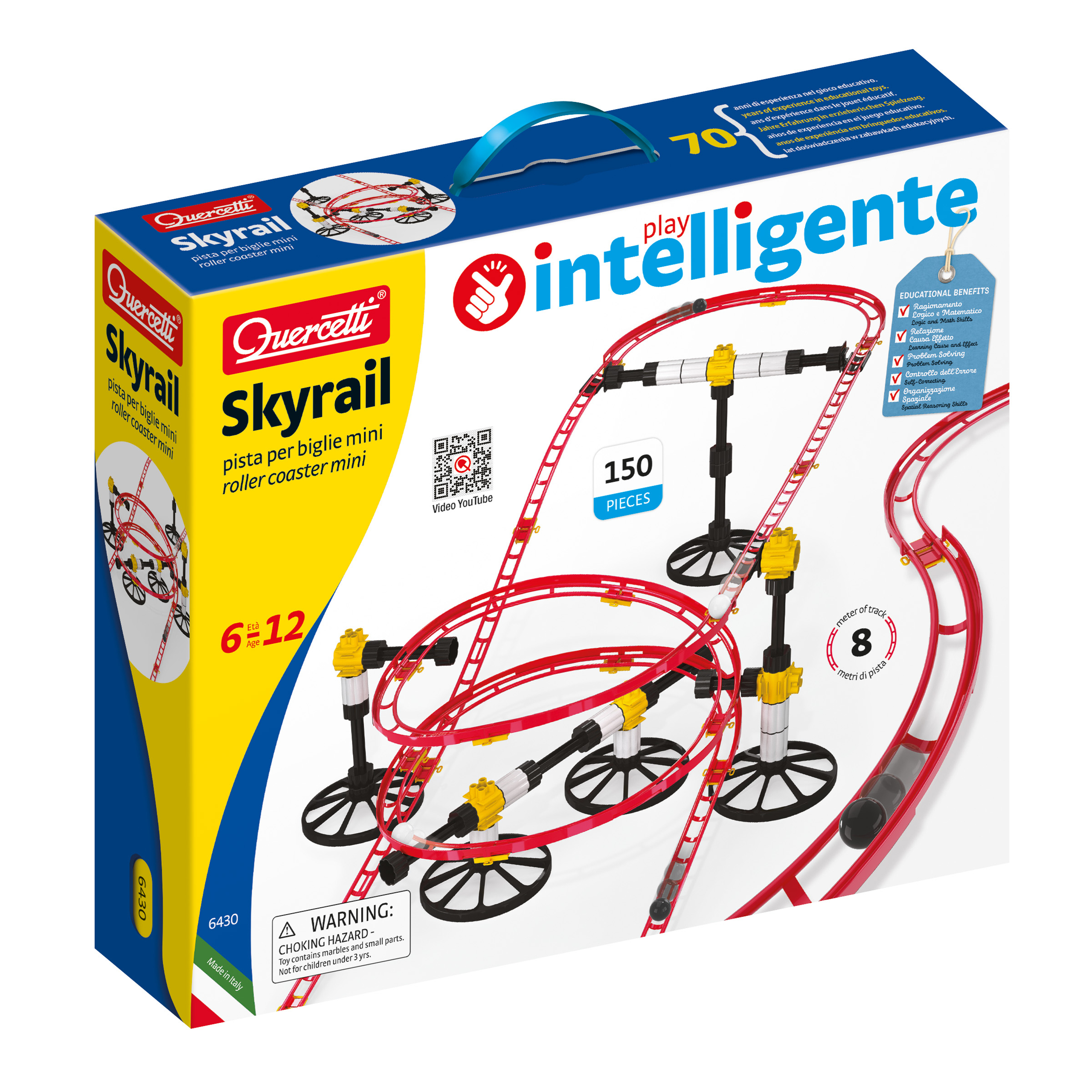Quercetti quercetti skyrail roller coaster mini