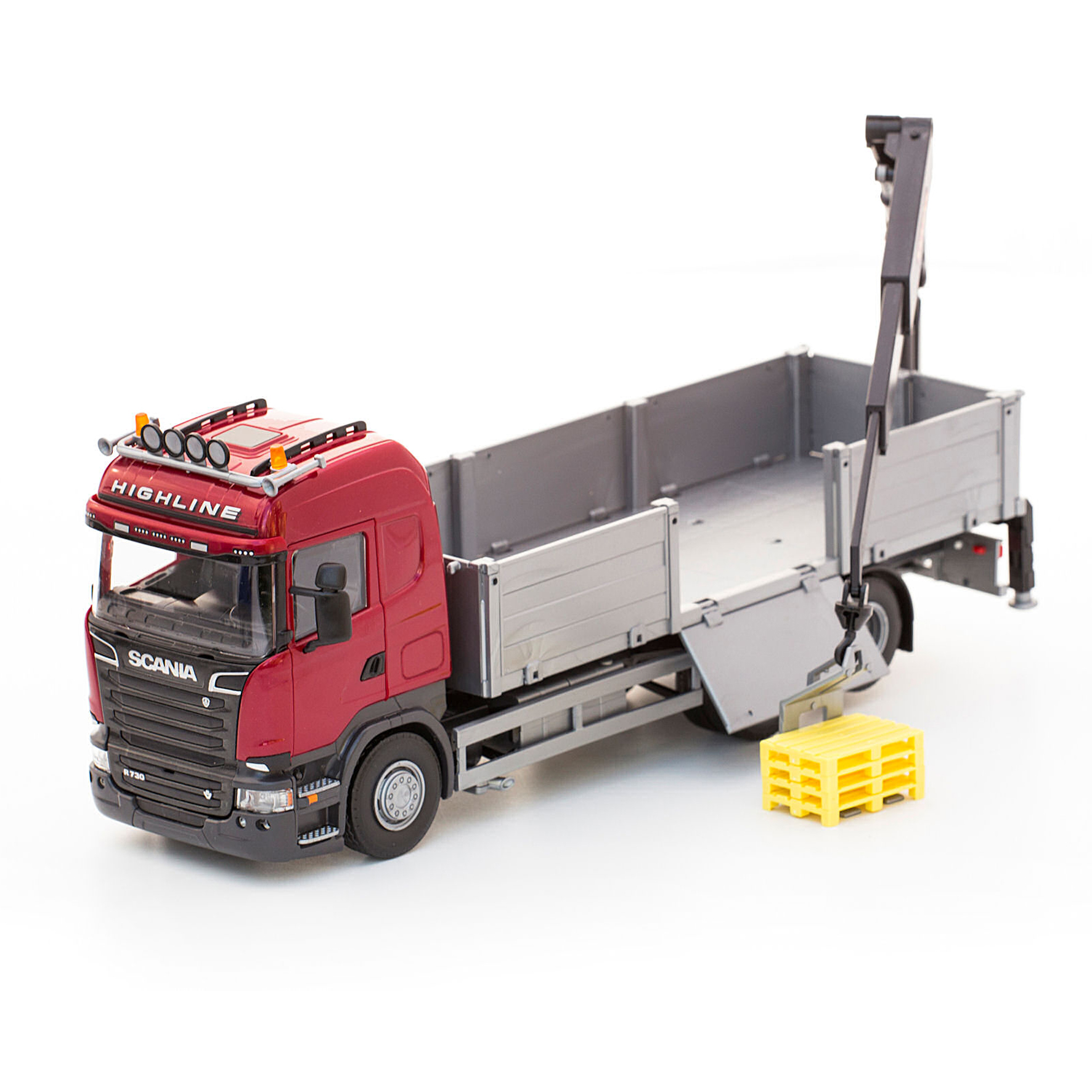 Work Vehicles emek toy car truck scania red 1:25