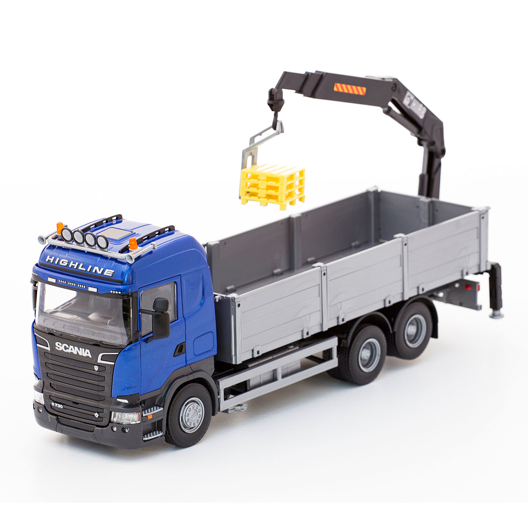Work Vehicles emek toy car truck scania blue 1:25