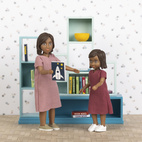 Doll house furniture & doll house accessories lundby dollhouse furniture bookshelf set
