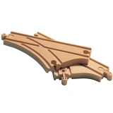 MICKI TRAIN SET TRAIN TRACK SWITCH AND CURVE WOODEN