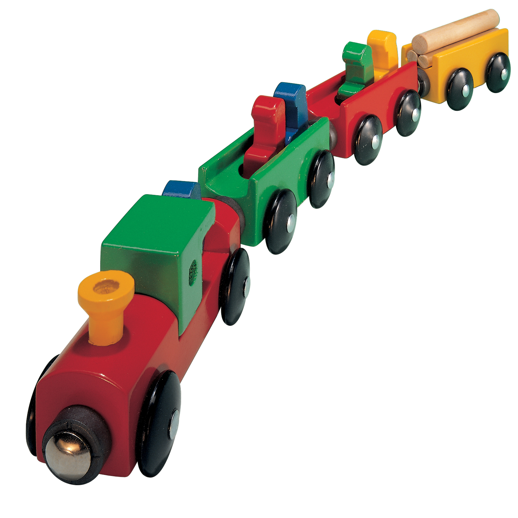 Tågtillbehör micki train set passenger train wooden