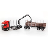 EMEK SPIELZEUGAUTO HOLZAUTO SCANIA ROT 1:25