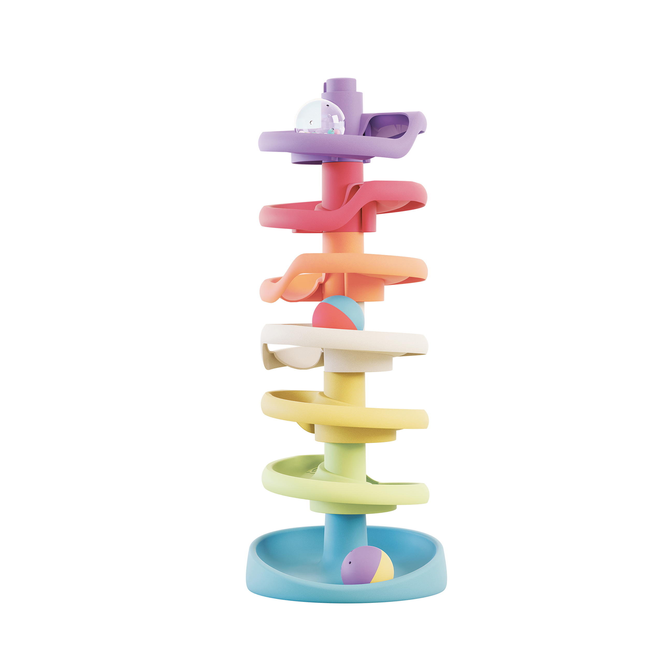 Konstruktionsspielzeug quercetti  marble run spiral tower play eco+