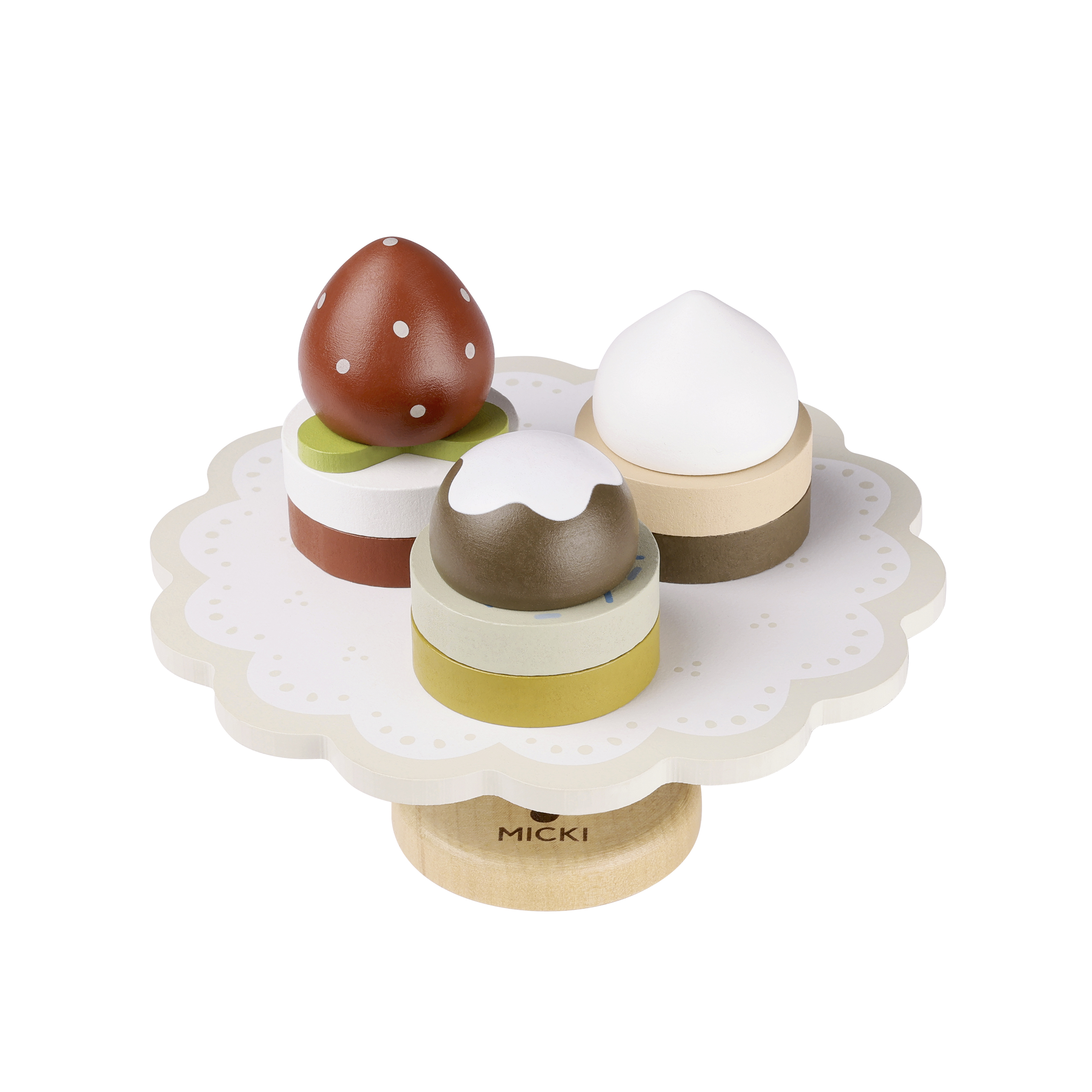 Kids’ costumes micki cake stand with toy pastries