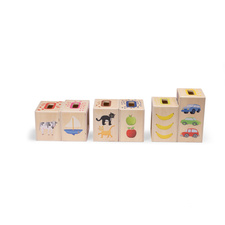 Lekefigurer babblarna figursett og hus av tre